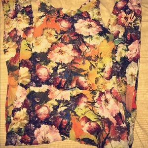 Flower printed romper
